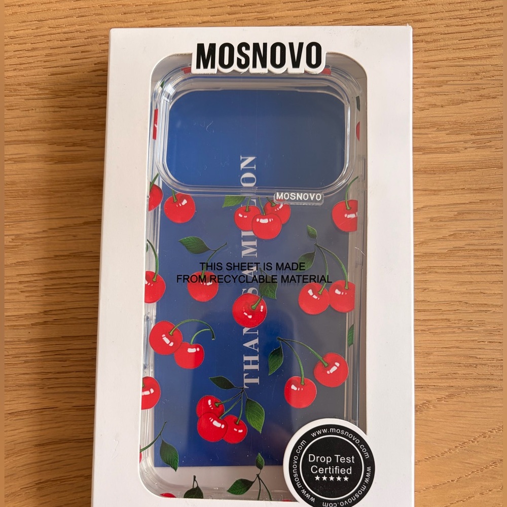 Cherry Design iPhone 17 Pro Case - Clear